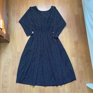 Vintage Secrets Women’s White Dot Dress Size 11/12